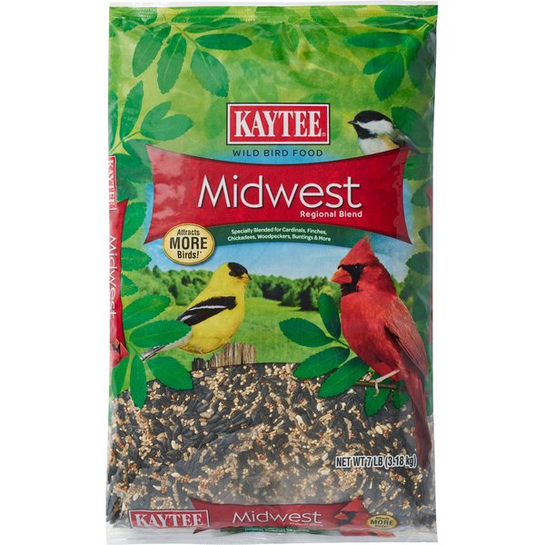 Kaytee Western Wild Bird Food Seed For Cardinals, Finches, Chickadees,  Woodpeckers, Buntings and More, 7 Pounds