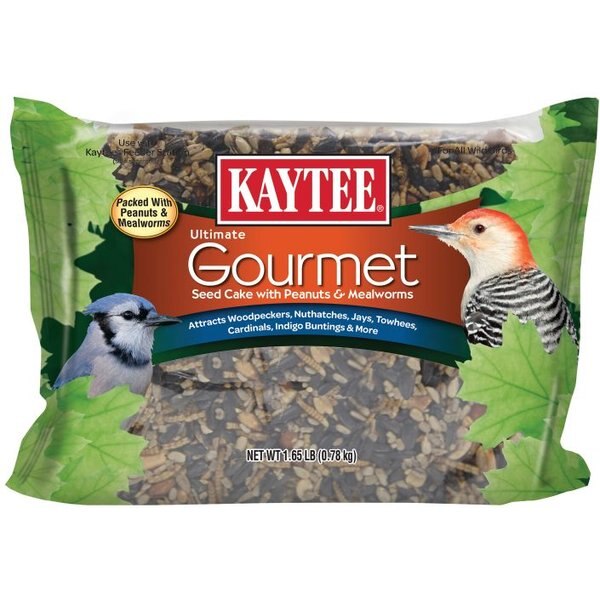 Kaytee Gourmet Wild Bird Seed Cake, 2-lb, 4 count