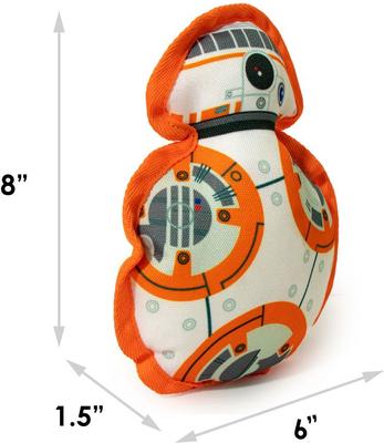 Show full view: Buckle-Down Star Wars BB8 Droid Squeaky Plush Dog Toy slide 5 of 7