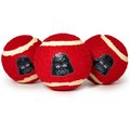 Buckle-Down Star Wars Darth Vader Squeaky Tennis Ball Dog Toy, 3-Pack