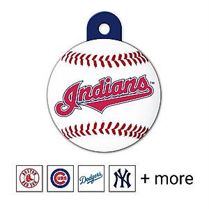 Quick-Tag MLB Circle Personalized Dog & Cat ID Tag, Large, Cleveland Guardians