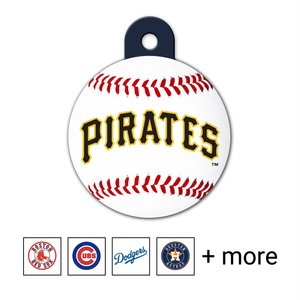 Quick-Tag MLB Circle Personalized Dog & Cat ID Tag, Large, Pittsburgh Pirates
