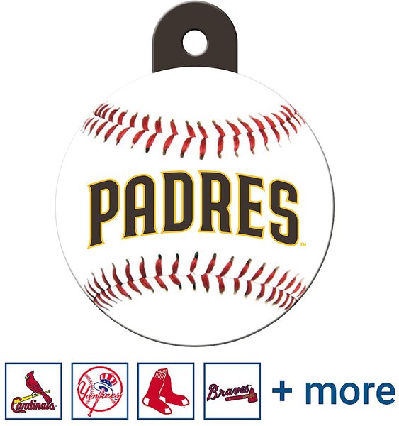 Quick-Tag MLB Circle Personalized Dog & Cat ID Tag, Large, San Diego Padres slide 1 of 3