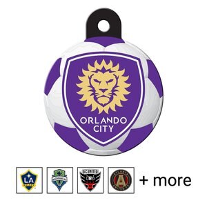 Quick-Tag MLS Circle Personalized Dog & Cat ID Tag, Large, Orlando City