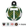 Quick-Tag MLS Circle Personalized Dog & Cat ID Tag, Large, Portland Timber