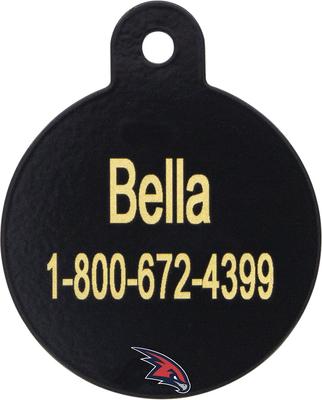 Show full view: Quick-Tag NBA Circle Personalized Dog & Cat ID Tag, Large, Atlanta Hawks slide 3 of 5