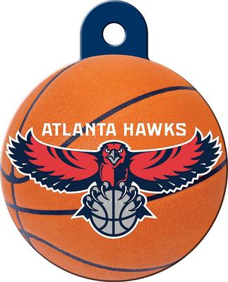 Show full view: Quick-Tag NBA Circle Personalized Dog & Cat ID Tag, Large, Atlanta Hawks slide 4 of 5