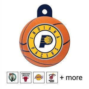 Quick-Tag NBA Circle Personalized Dog & Cat ID Tag, Large, Indiana Pacers
