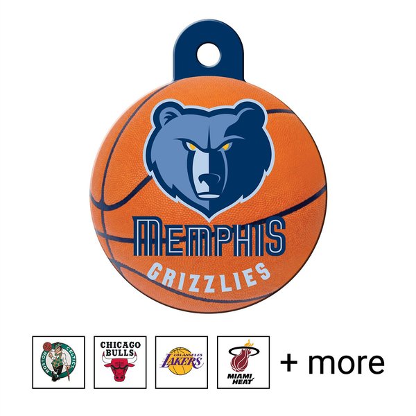 Quick-Tag NBA Circle Personalized Dog & Cat ID Tag, Large, Memphis Grizzlies slide 1 of 3