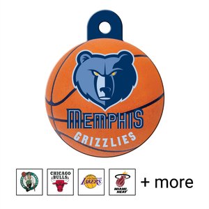 Quick-Tag NBA Circle Personalized Dog & Cat ID Tag, Large, Memphis Grizzlies