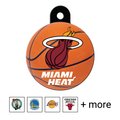 Quick-Tag NBA Circle Personalized Dog & Cat ID Tag, Large, Miami Heat