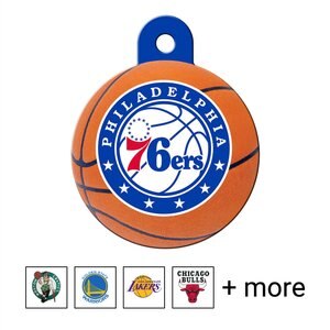 Quick-Tag NBA Circle Personalized Dog & Cat ID Tag, Large, Philadelphia 76ers
