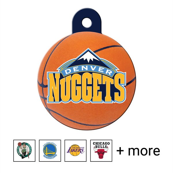 Quick-Tag NBA Circle Personalized Dog & Cat ID Tag, Large, Denver Nuggets slide 1 of 3