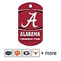 Quick-Tag NCAA Military Personalized Dog ID Tag, Large, Alabama Crimson Tide