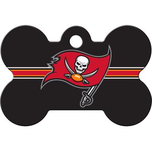 Quick-Tag NFL Bone Personalized Dog ID Tag, Large, Tampa Bay Buccaneers