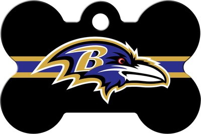 Quick-Tag NFL Bone Personalized Dog ID Tag, Large, slide 1 of 1