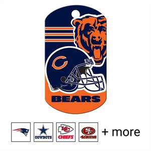 Quick-Tag NFL Military Personalized Dog ID Tag, Large, Chicago Bears