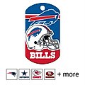 Quick-Tag NFL Military Personalized Dog ID Tag, Large, Buffalo Bills