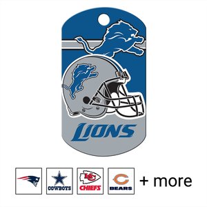 Detroit Lions Licensed NFL LARGE Bone Shape Personalized 