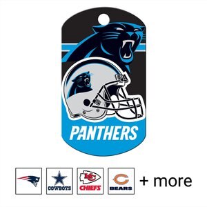 Quick-Tag NFL Military Personalized Dog ID Tag, Large, Carolina Panthers