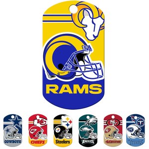Quick-Tag NFL Military Personalized Dog ID Tag, Large, LA Rams