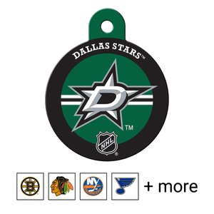 Quick-Tag NHL Circle Personalized Dog & Cat ID Tag, Large, Dallas Stars