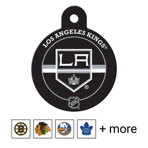 Quick-Tag NHL Circle Personalized Dog & Cat ID Tag, Large, LA Kings