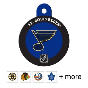 Quick-Tag NHL Circle Personalized Dog & Cat ID Tag, Large, St. Louis Blues