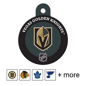 Quick-Tag NHL Circle Personalized Dog & Cat ID Tag, Large, Las Vegas Golden Knights