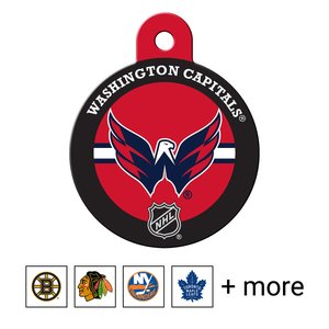 Quick-Tag NHL Circle Personalized Dog & Cat ID Tag, Large, Washington Capitals