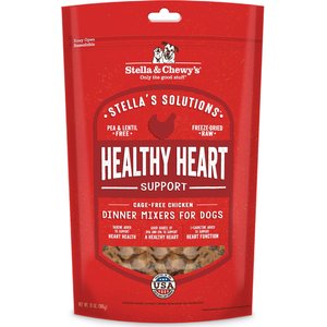 Stella & Chewy's Stella's Solutions Healthy Heart Support Chicken Freeze-Dried Raw Dog Food, 13-oz bag