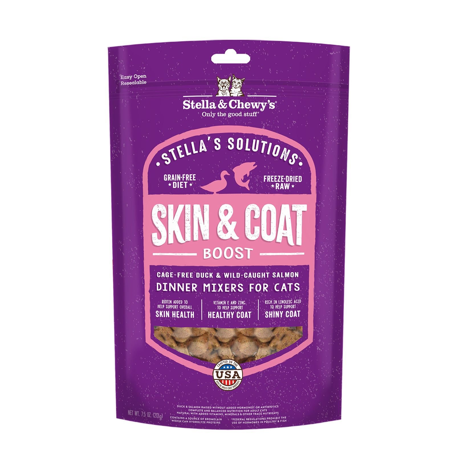 STELLA & CHEWY'S Stella's Solutions Skin & Coat Duck & Salmon Freeze