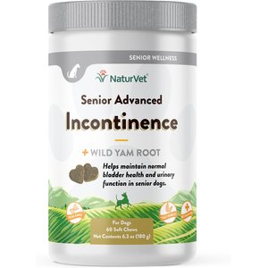 NaturVet Senior Advanced Incontinence With Non-GMO Ingredients Dog Supplement, 60 count