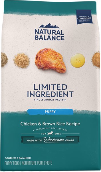Natural Balance Limited Ingredient Chicken & Brown Rice Puppy Recipe Dry Dog Food, 12-lb bag slide 1 of 8