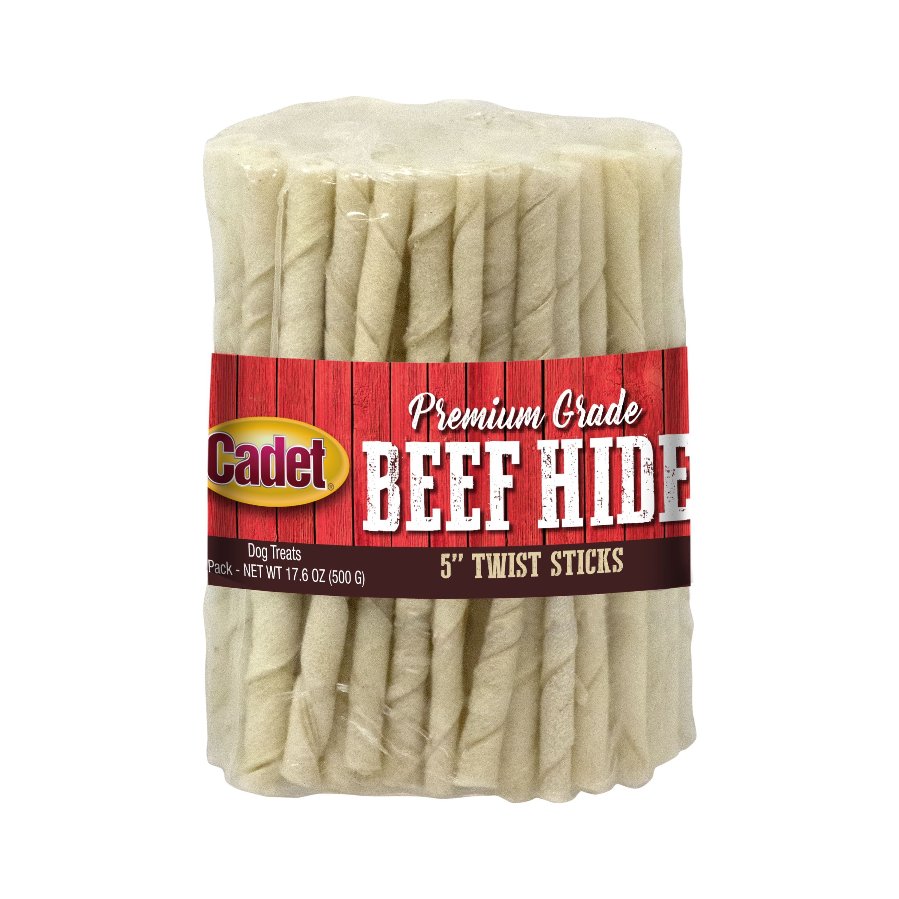 CADET Premium Grade Beef Hide Twist Sticks Dog Treat, 5in Customer