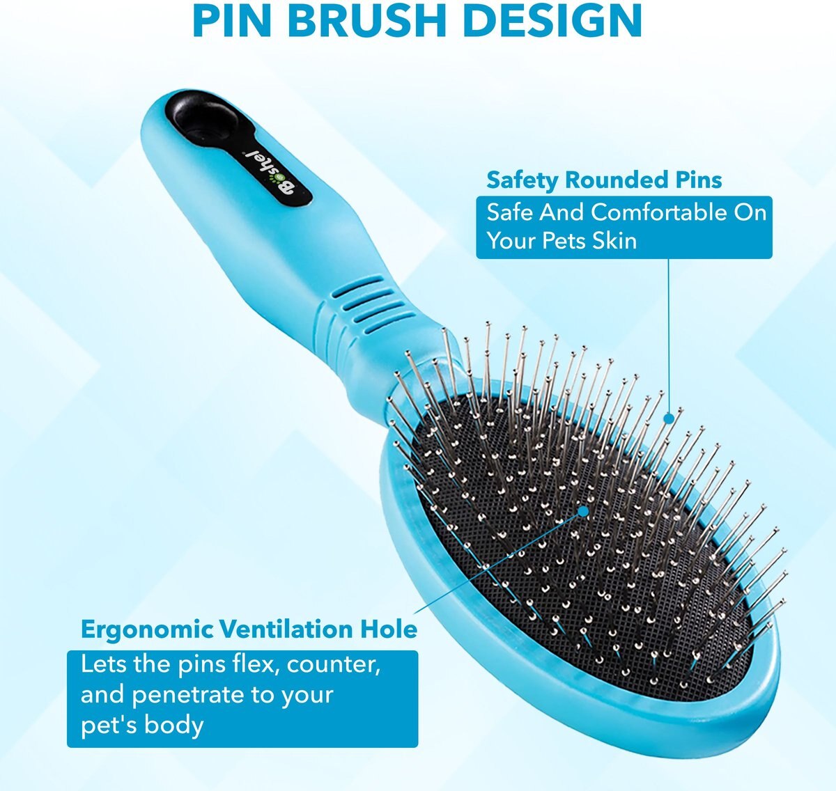 BOSHEL 2in1 Dog Brush & Hair Remover