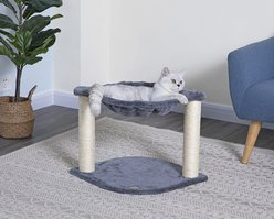 Go Pet Club 18-in Faux Fur Cat Tree, Gray
