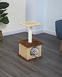 Go Pet Club 22-in Economical Cat Tree Condo, Beige/Brown