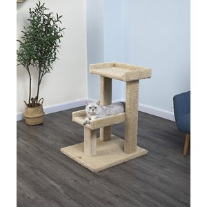 Go Pet Club 32-in Premium Carpeted Post Cat Tree, Beige