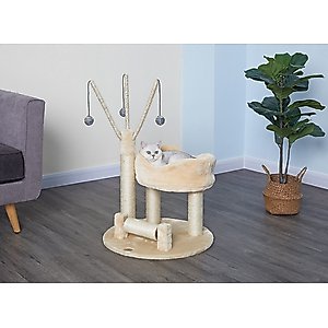 Go Pet Club 34-in Cat Tree Condo, Beige