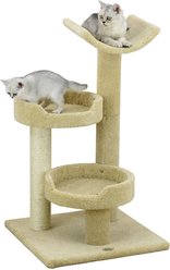 Go Pet Club 37-in Premium Carpeted Sisal Post Cat Tree, Beige