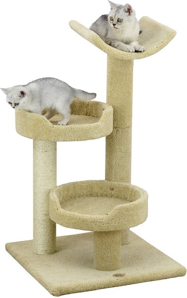 Go Pet Club 37-in Premium Carpeted Sisal Post Cat Tree, Beige slide 1 of 2
