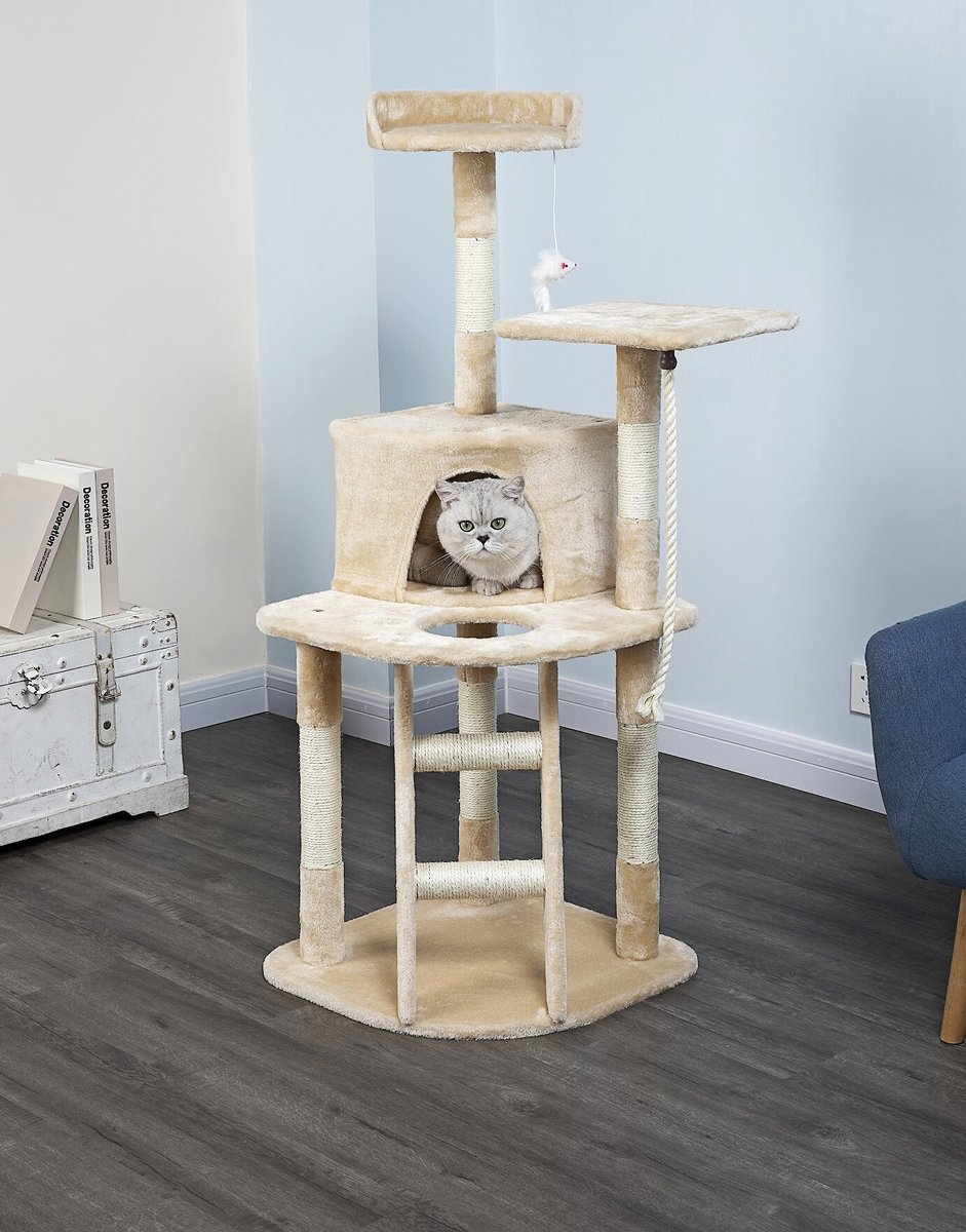 Go pet club cat tree best sale condo furniture