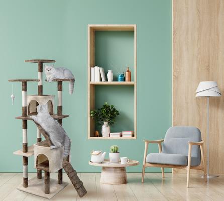 Show full view: Go Pet Club 63-in Economical Sisal Cat Tree, Beige/Brown slide 5 of 6