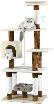 Show full view: Go Pet Club 67-in IQ Busy Box Cat Tree Condo, Beige slide 2 of 5