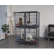 Go Pet Club Heavy Duty Stackable Double Door Wire Dog Crate
