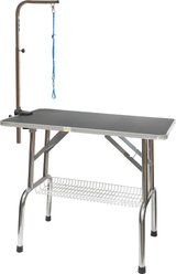 Go Pet Club Heavy Duty Stainless Steel Pet Grooming Table, Metal, Medium