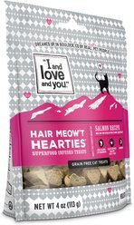 I and Love and You Hair Meow't Hearties Cat Treats, 4-oz bag slide 1 of 9