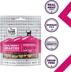 I and Love and You Hair Meow't Hearties Cat Treats, 4-oz bag slide 2 of 9