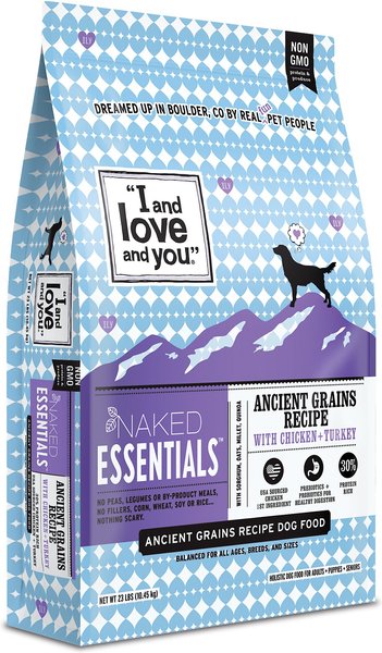 I and Love and You Naked Essentials Ancient Grain Chicken and Turkey Recipe Dry Dog Food, 23-lb bag slide 1 of 3